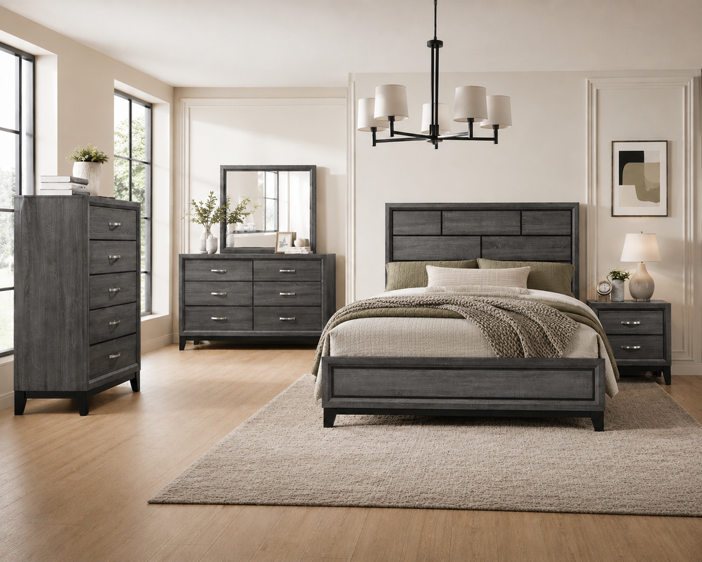 Akerson Gray Bedroom Set