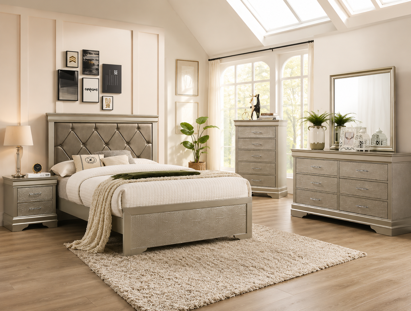 Amalia Tufted Bedroom Set