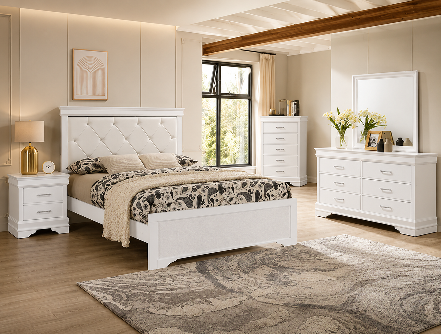Amalia Tufted Bedroom Set