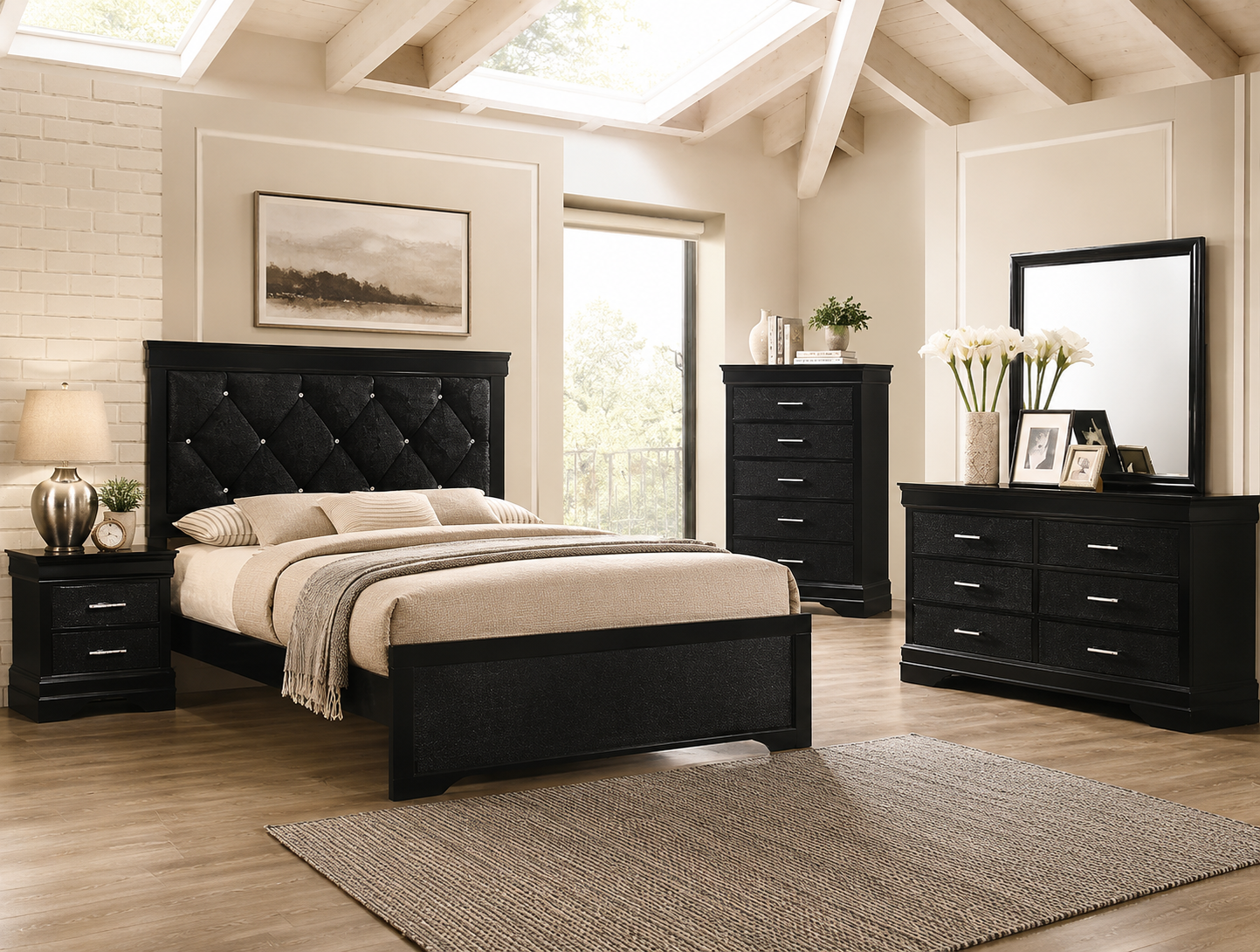 Amalia Tufted Bedroom Set