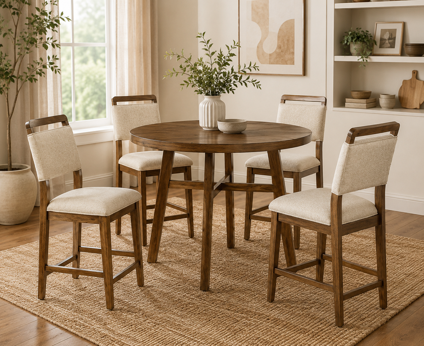 Blanche Round Counter-Height Dining Se