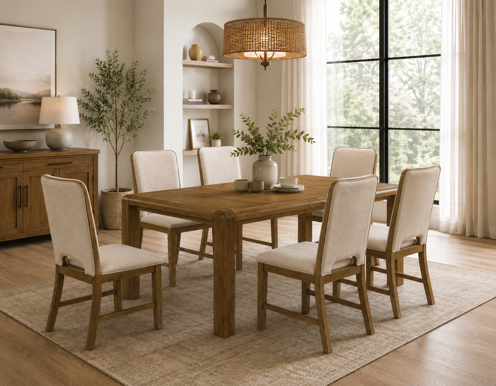 Cockrell Rustic Extension Dining Set