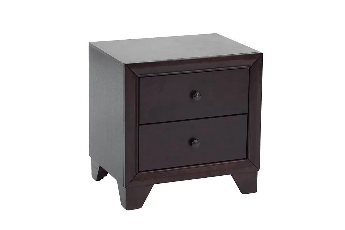 Dark Wood Storage Bedroom Set