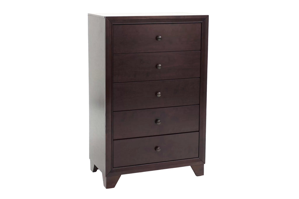 Dark Wood Storage Bedroom Set