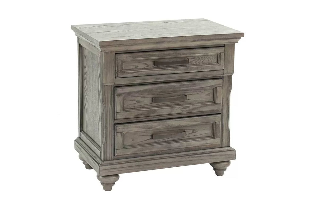 Gray Vintage Storage Bedroom Set