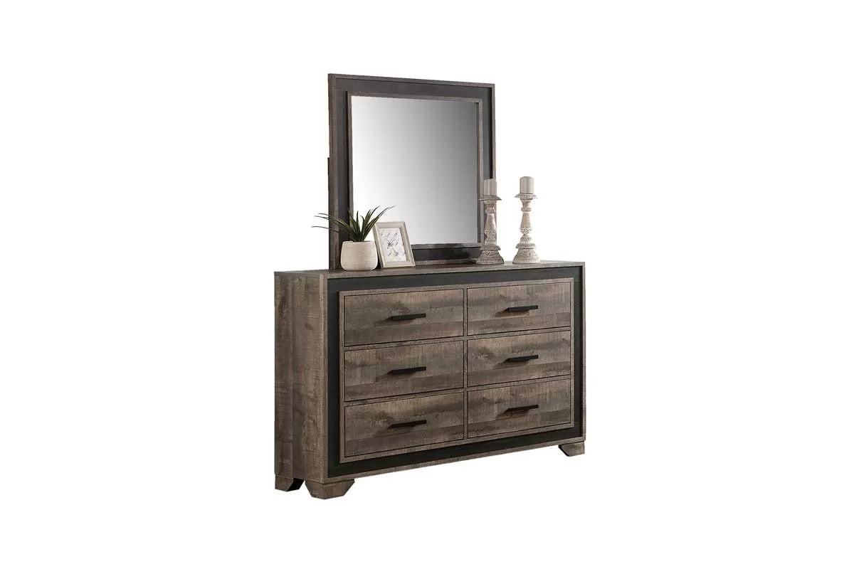 Modern Brown Farmhouse Bedroom Set