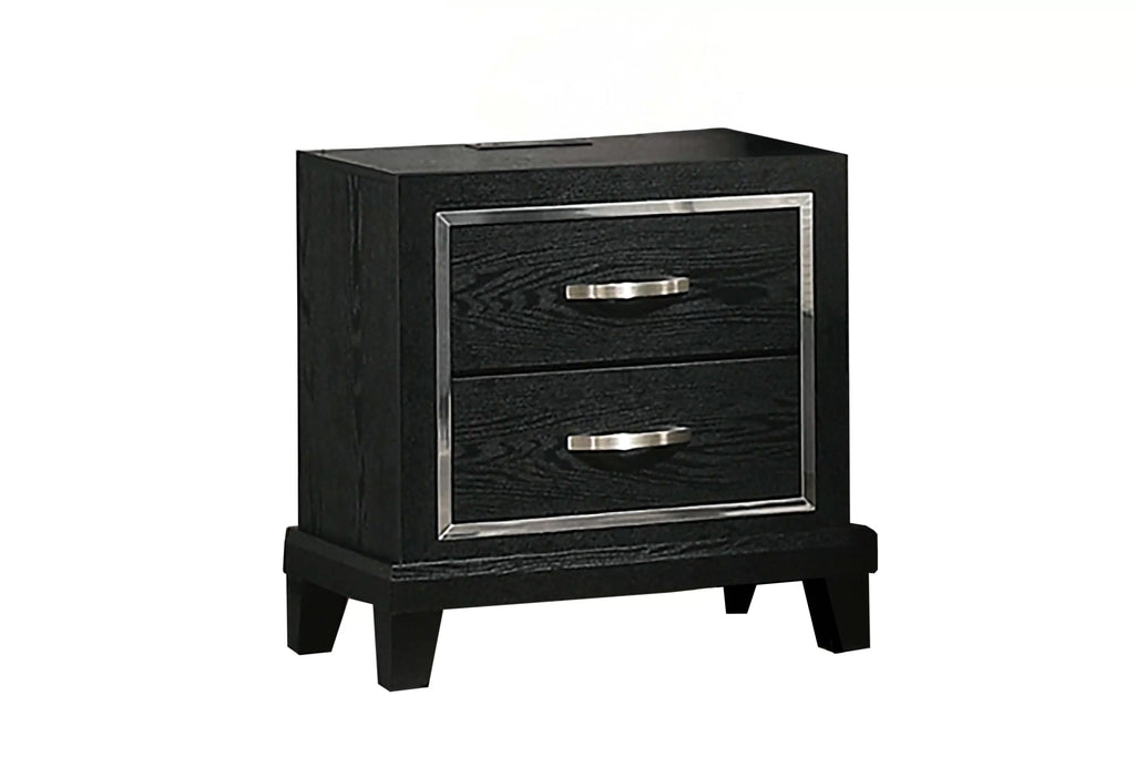 Black Bedroom Set + LED