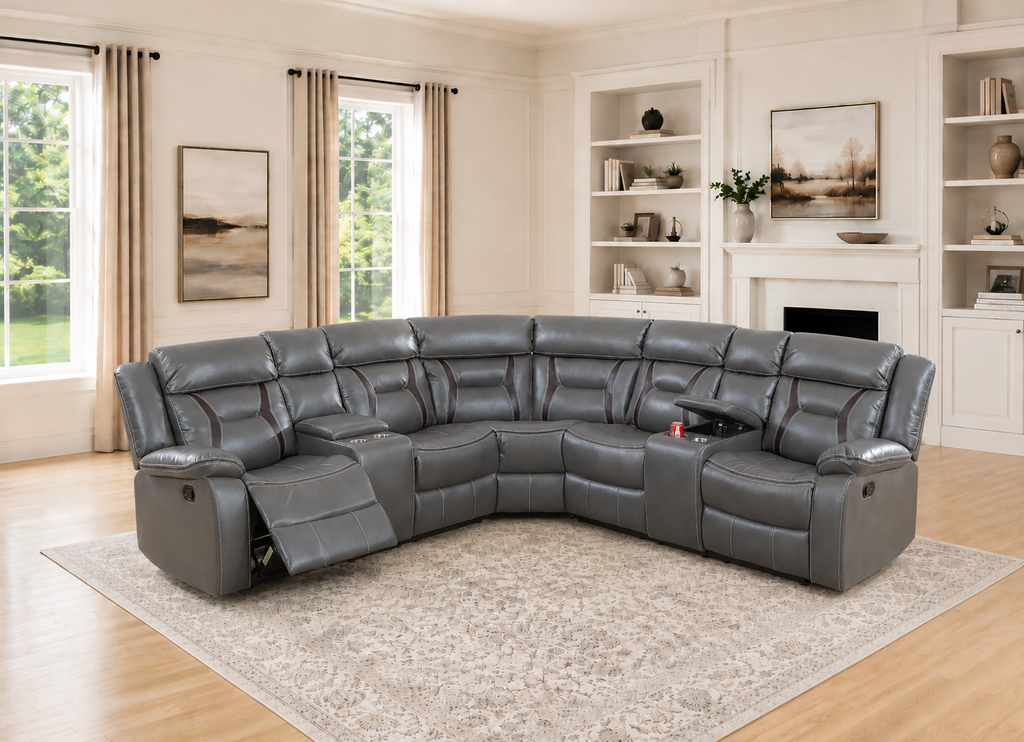 Reclining Sectional with Console
