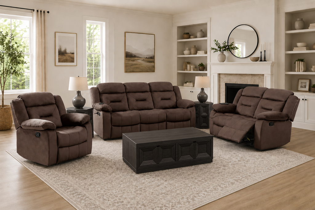 Reclining Sofa, Loveseat & Recliner Set