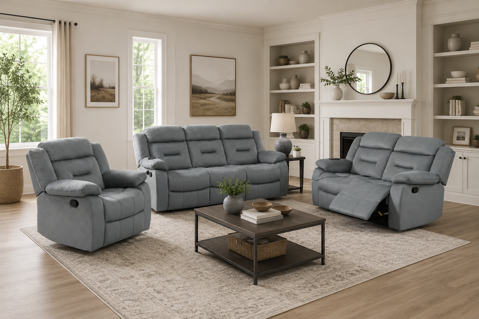 Reclining Sofa, Loveseat & Recliner Set