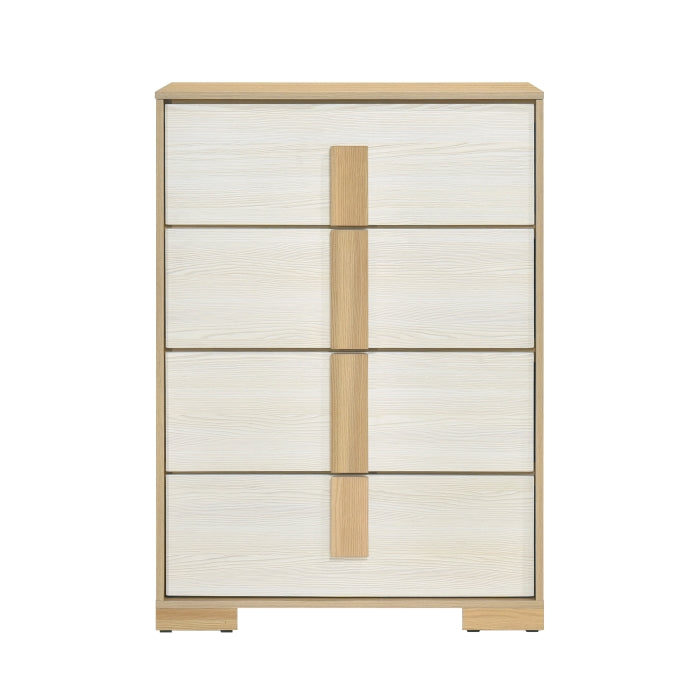 Modern Two-Tone Bedroom Set + LED