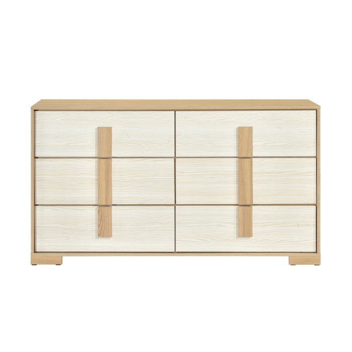 Modern Two-Tone Bedroom Set + LED