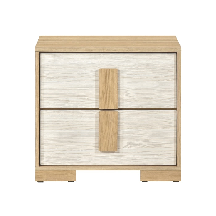 Modern Two-Tone Bedroom Set + LED