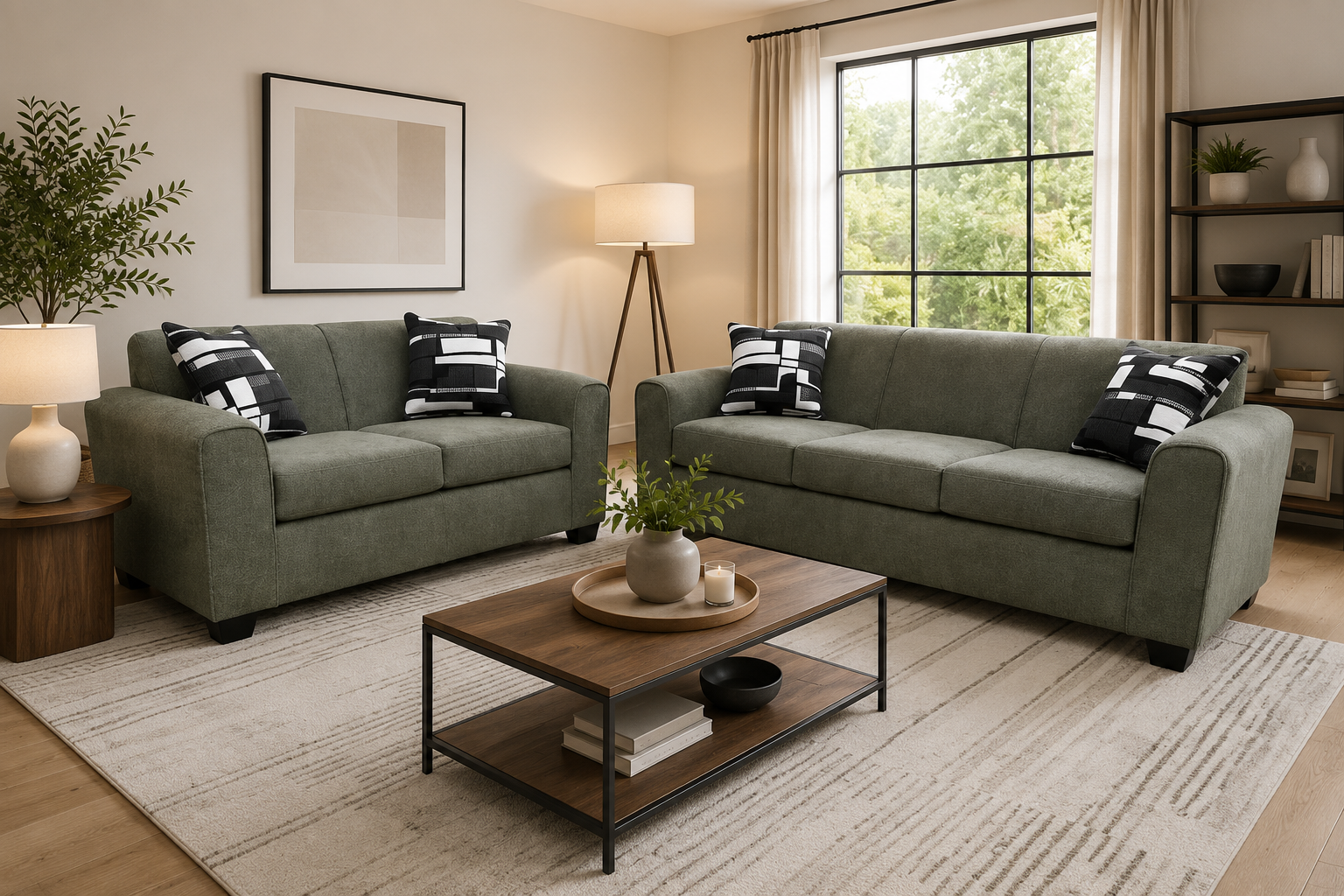 Novo Sofa & Loveseat Set