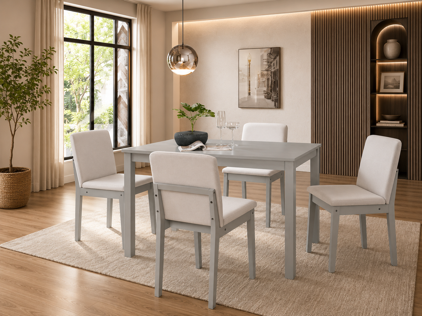 Modern 4-Piece Dining Set